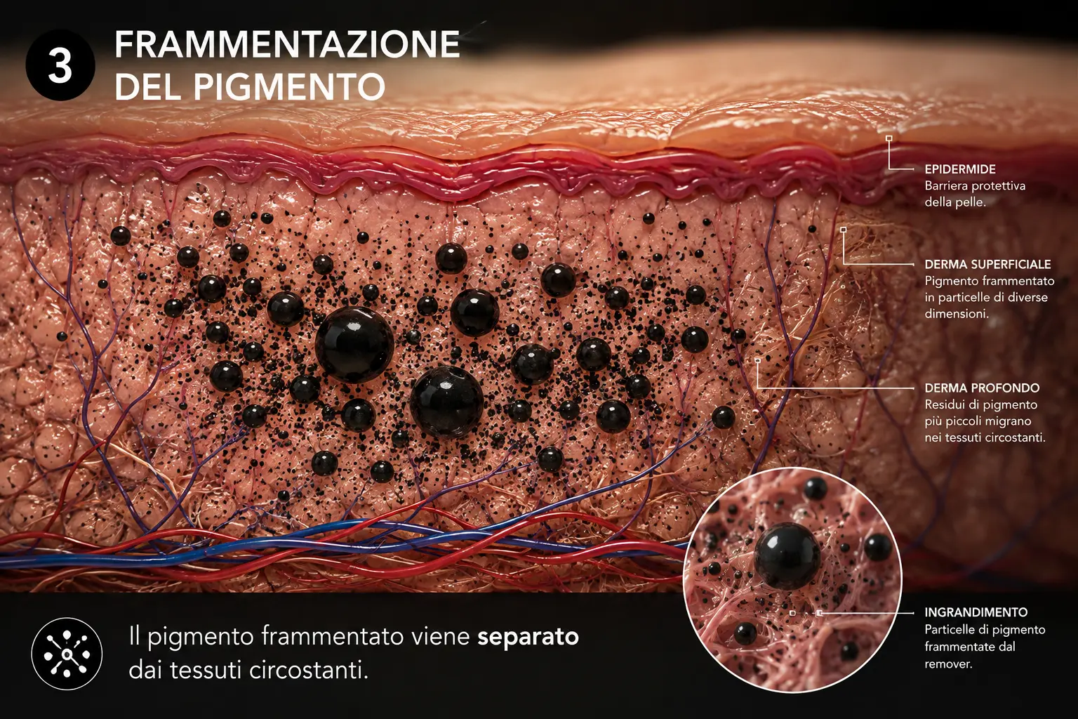 Frammentazione del pigmento