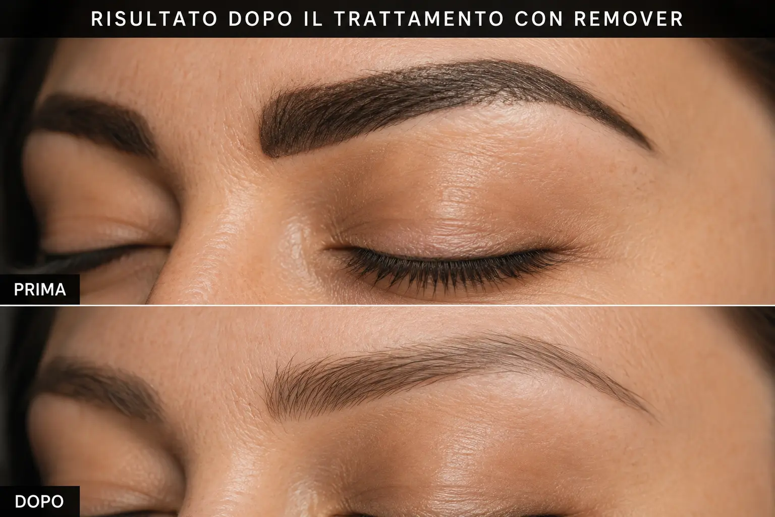 Risultato dopo il trattamento con remover
